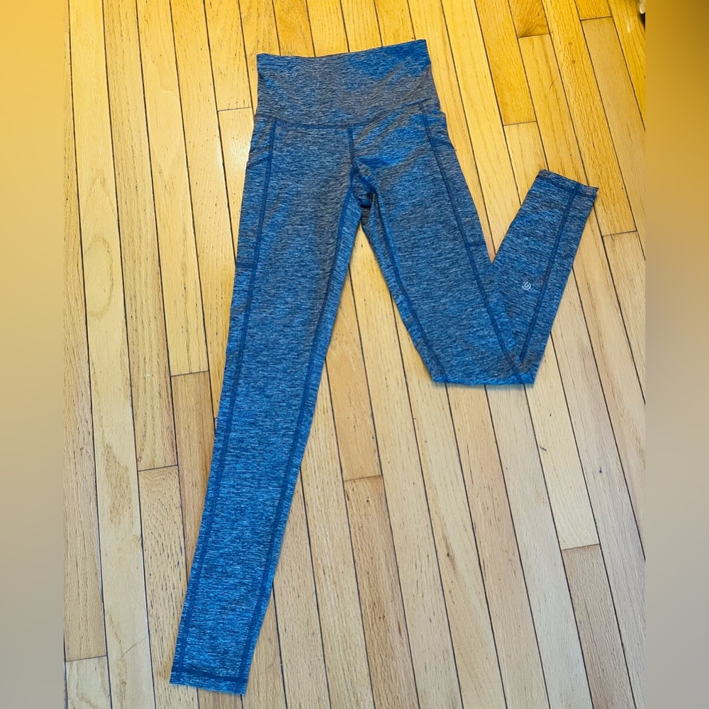Champion Workout Leggings- Bluish/Gray SIZE: XS